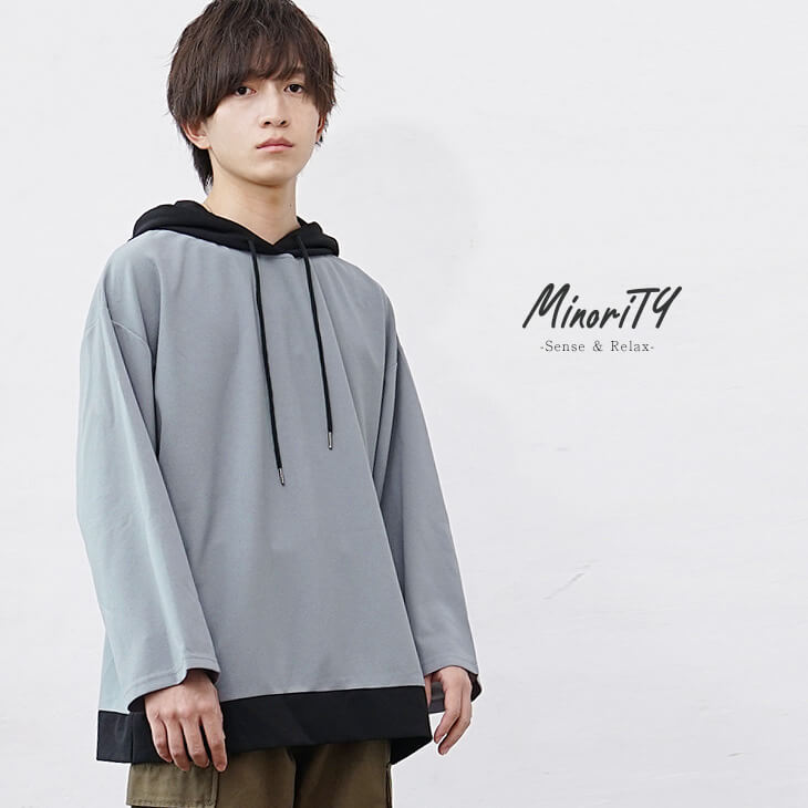 TRフード切替パーカー