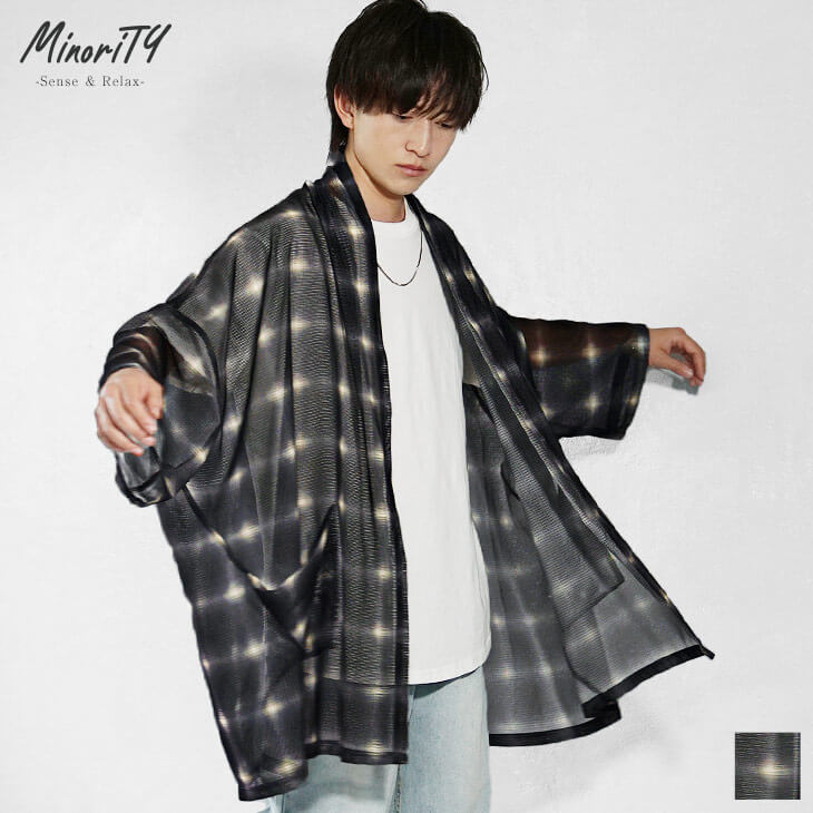 メッシュオンブレガウン