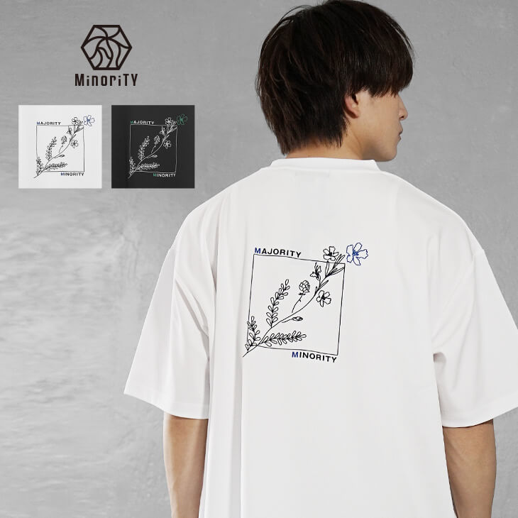 フラワーアートプリントTシャツ