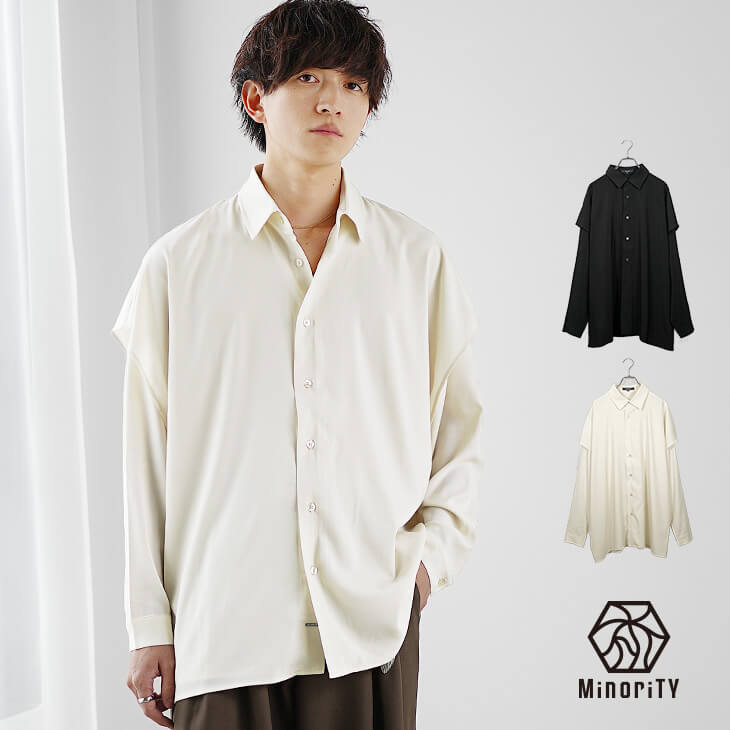 フェイクレイヤードシャツ