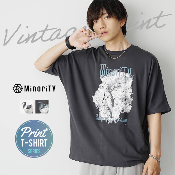 ドルマンヴィンテージロックプリントTシャツ