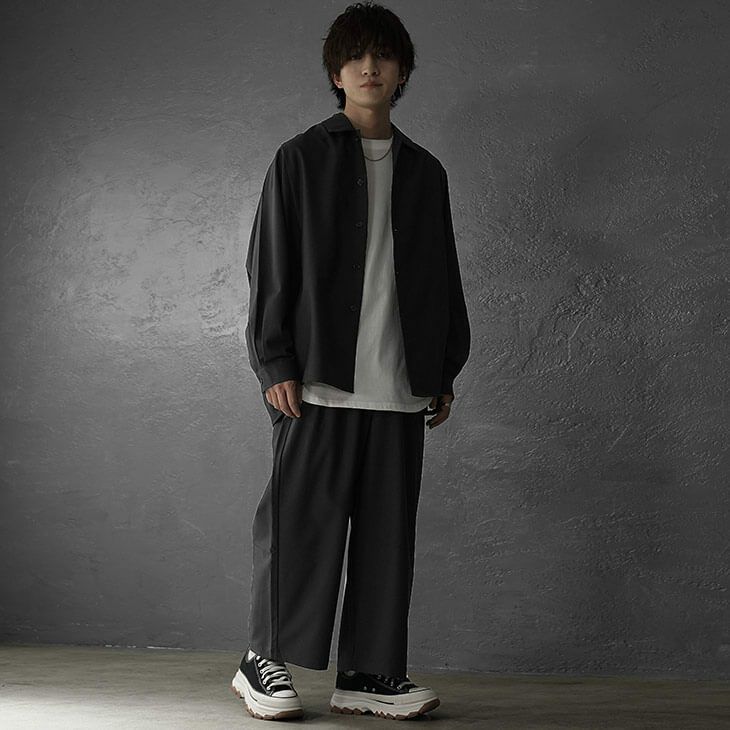 シャツジャケットメンズコーデ