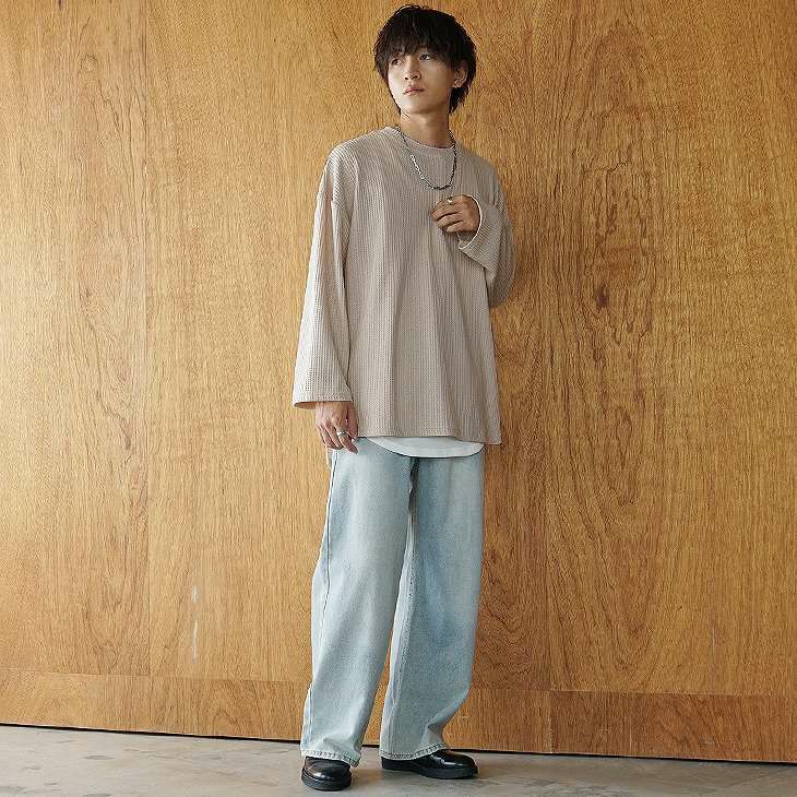 デニムパンツ着回しコーデ