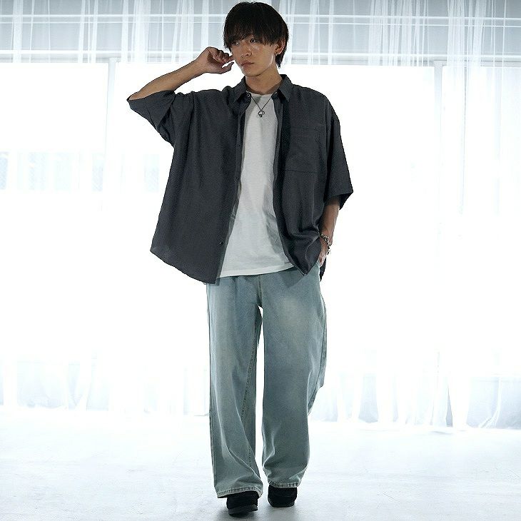 デニムパンツ着回しコーデ