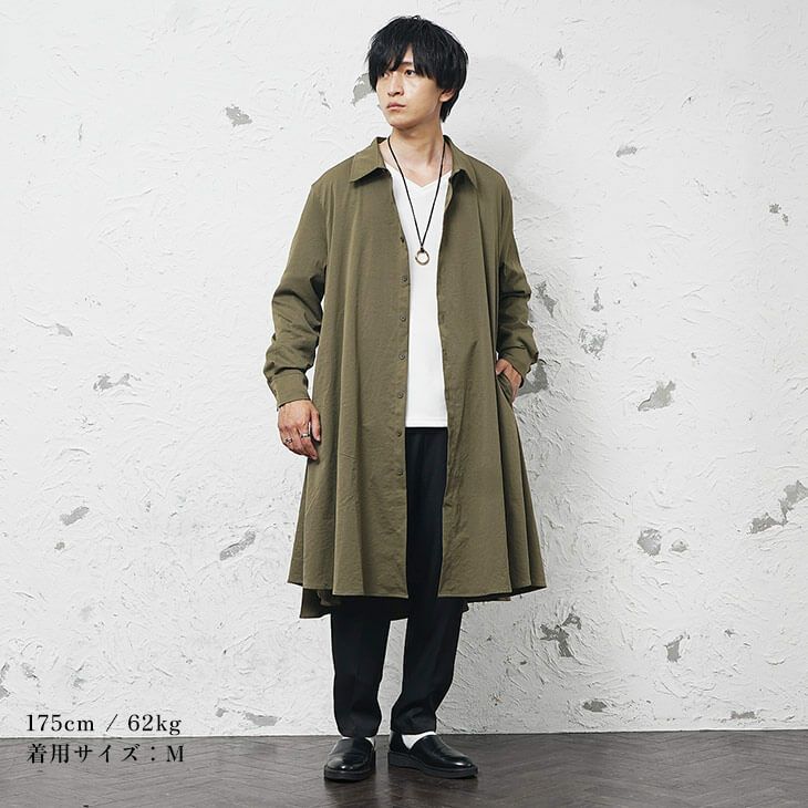 ミリタリーモダンロングコーデ