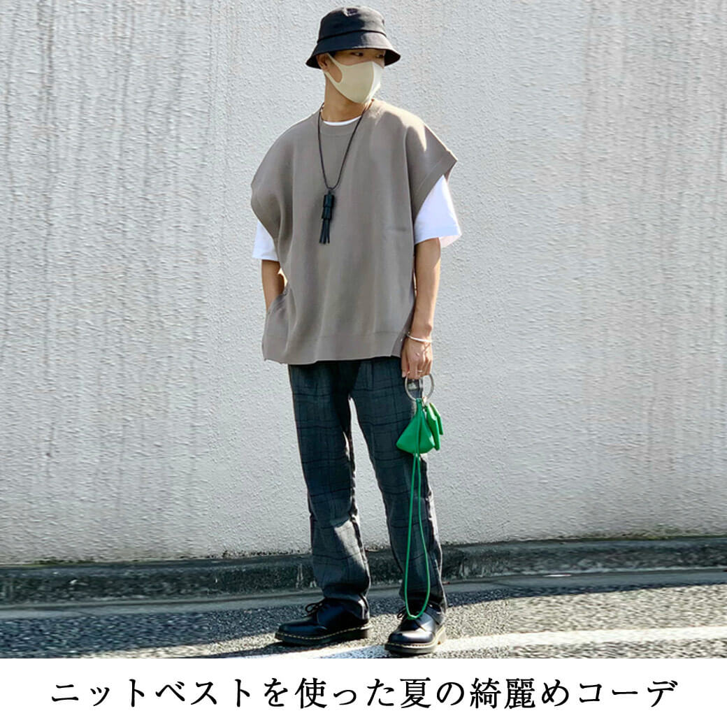 バケットハットコーデ