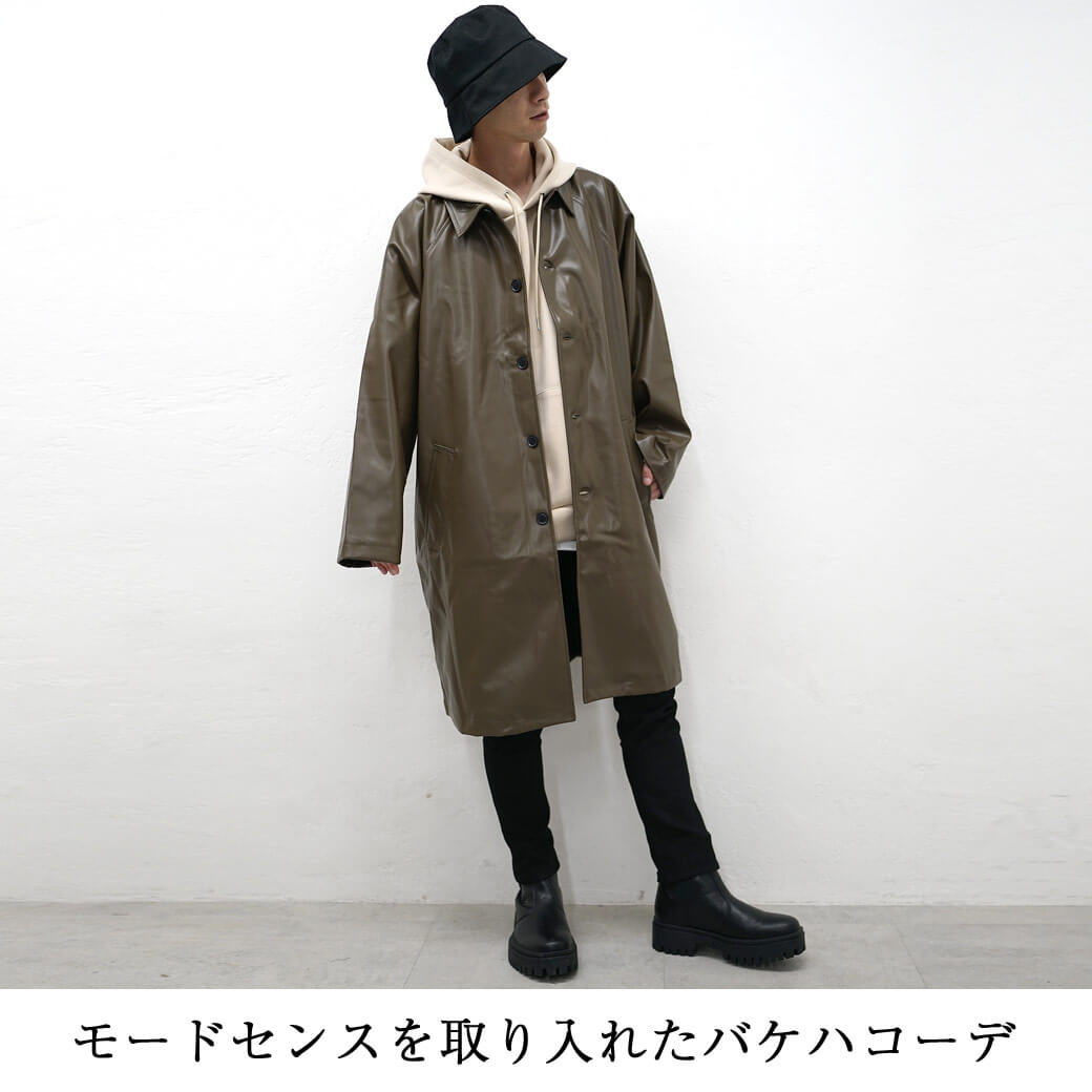 バケットハットコーデ