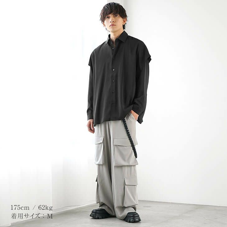 シャープモードミニマルコーデ