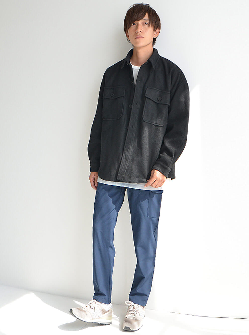 シェフパンツのミリタリーコーデ