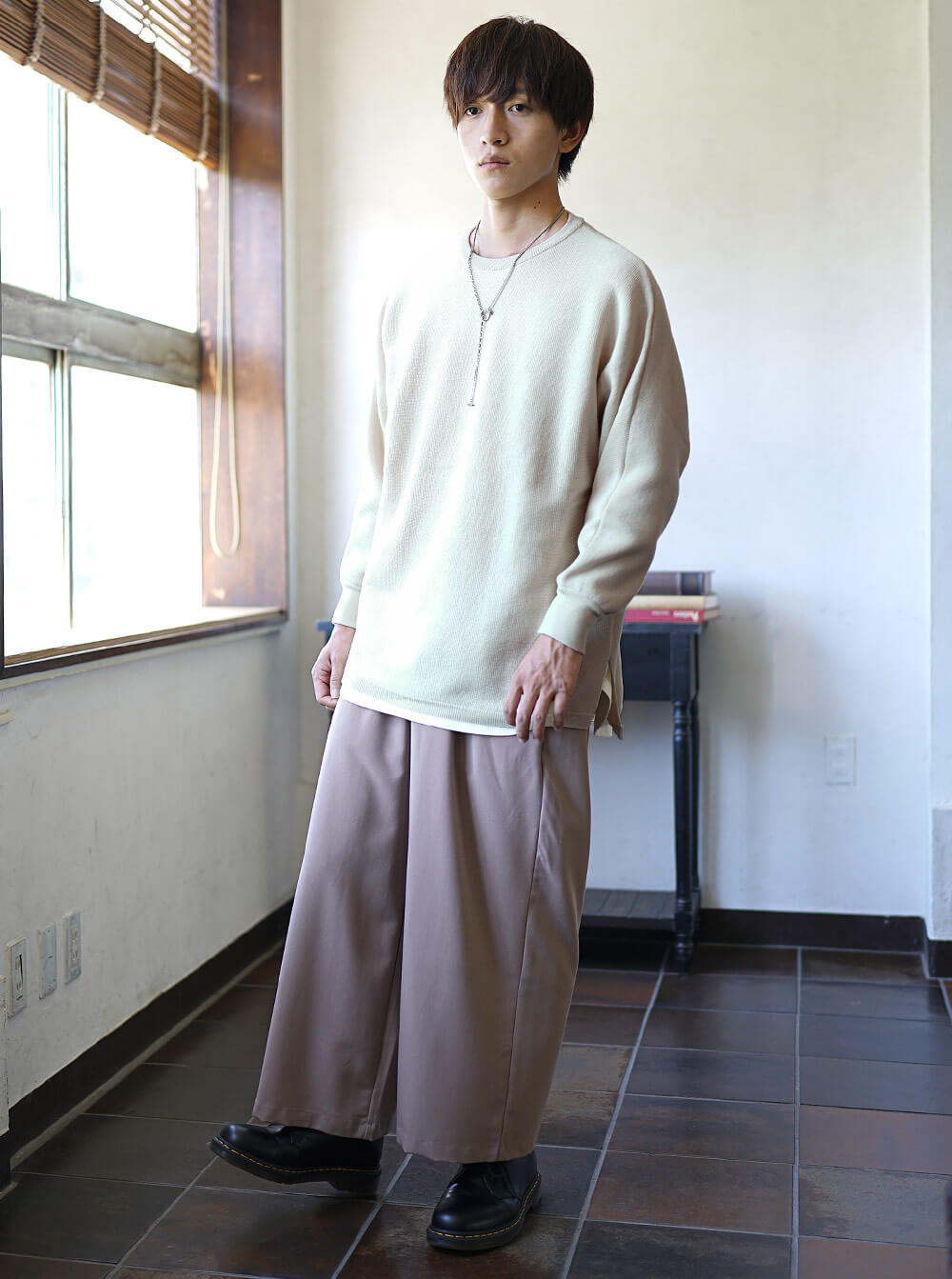 レイヤードでこなれ感をプラスしたコーデ