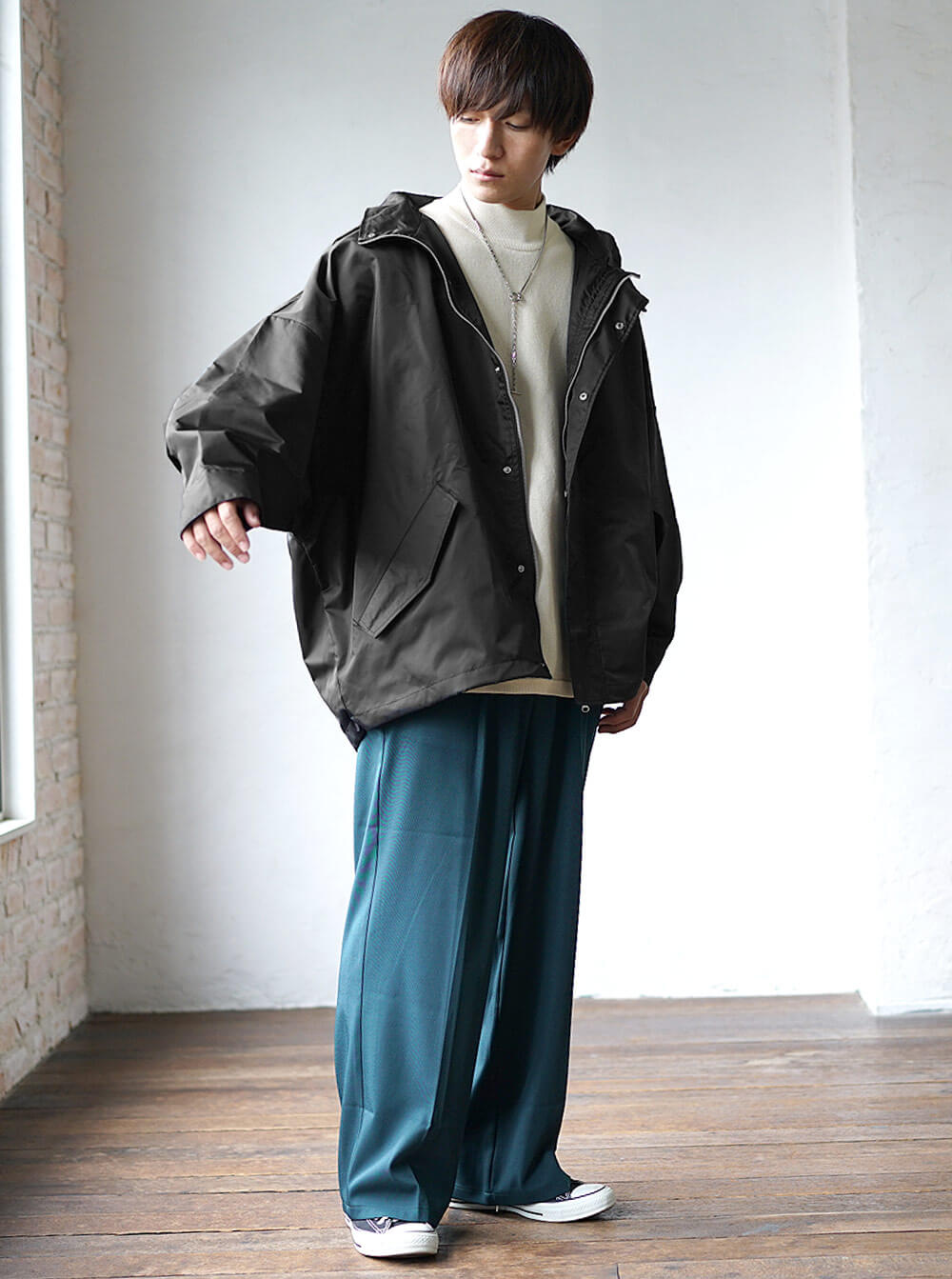 ミリタリー感あふれる大人コーデ