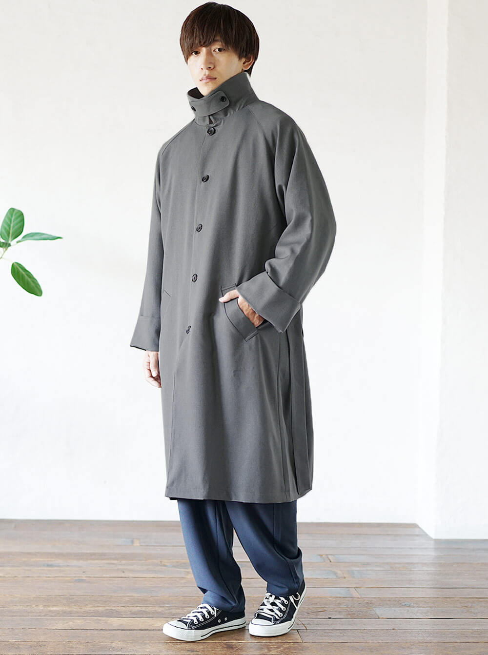 Aラインコートコーデ