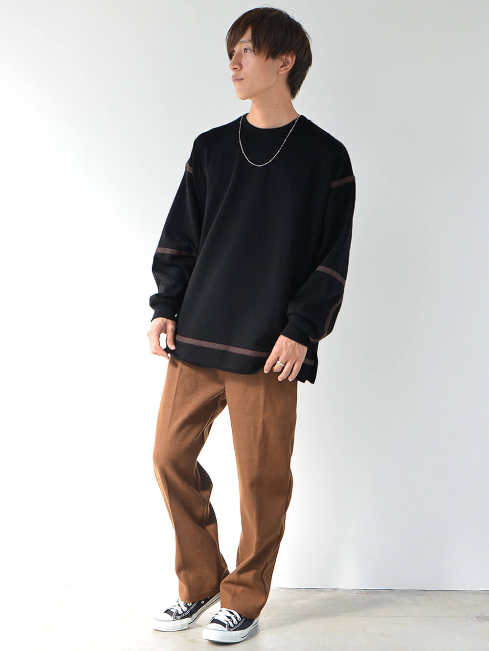 裏起毛トレーナー