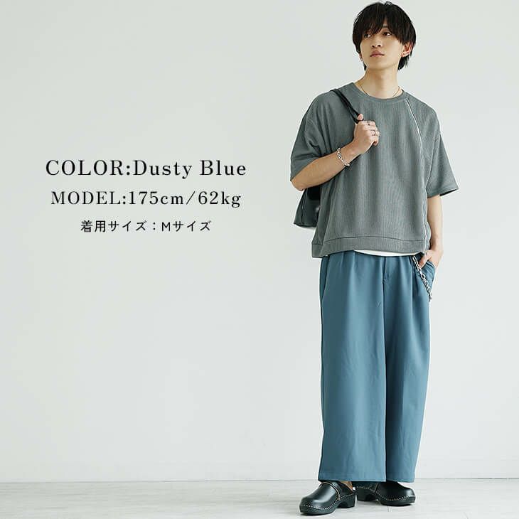 落ち感ワイドパンツ【セットアップ対応】(ssg4913a)