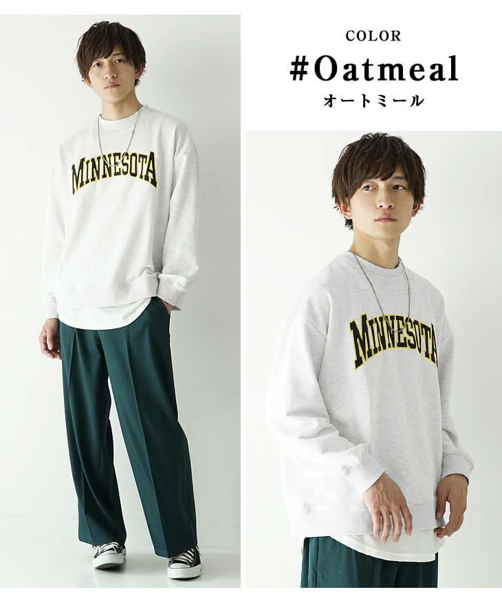 MINNESOTA】カレッジオーバーサイズトレーナー