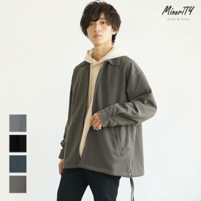 【送料無料】とろみジップアップブルゾン
