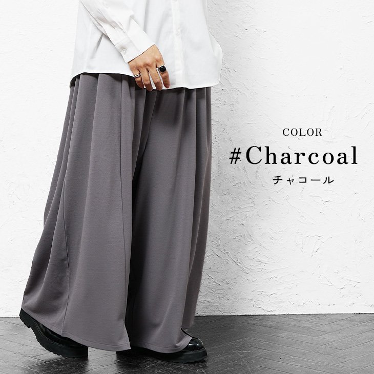 タックワイドバギーハカマパンツ
