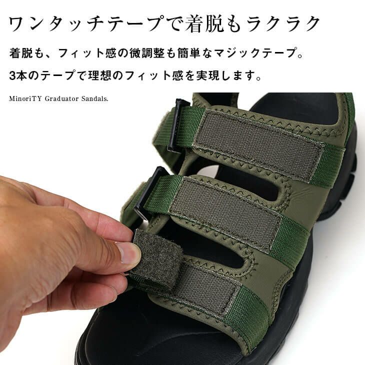 グラディエーターサンダル【厚底シャークソール】