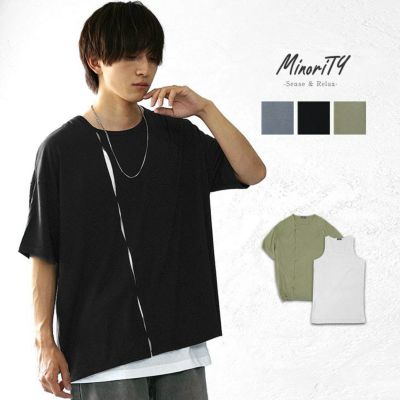 【送料無料】飾りタックアンサンブルＴシャツ