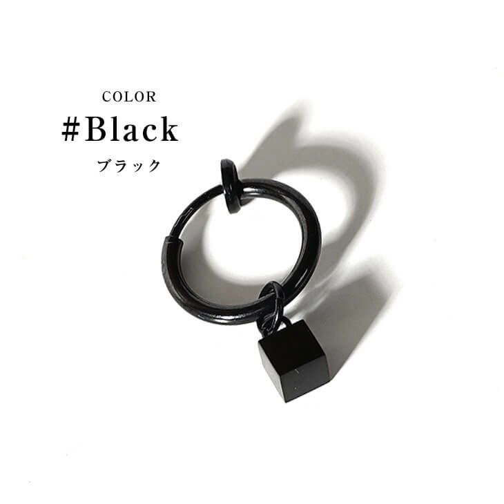 ドロップキューブフープイヤリング