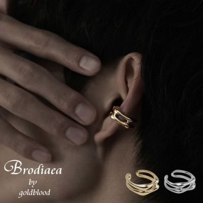 【メール便送料無料】【Brodiaea】Wラインイヤーカフ