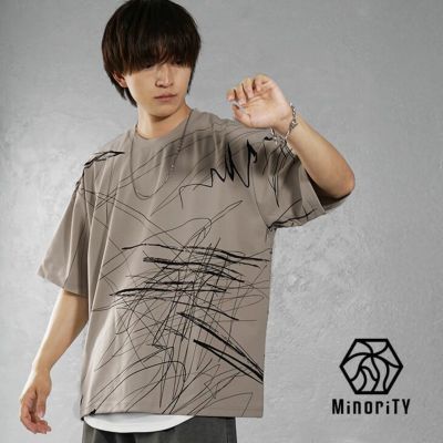 【送料無料】ライングラフィティーデザインTシャツ/LineGraffitiDesignTee