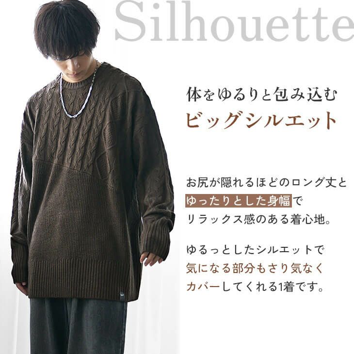  グレンマーティンス　カットアウトケーブルニットセーター Cable-Knit Cutout Sweater - Blue - Men | H&M US