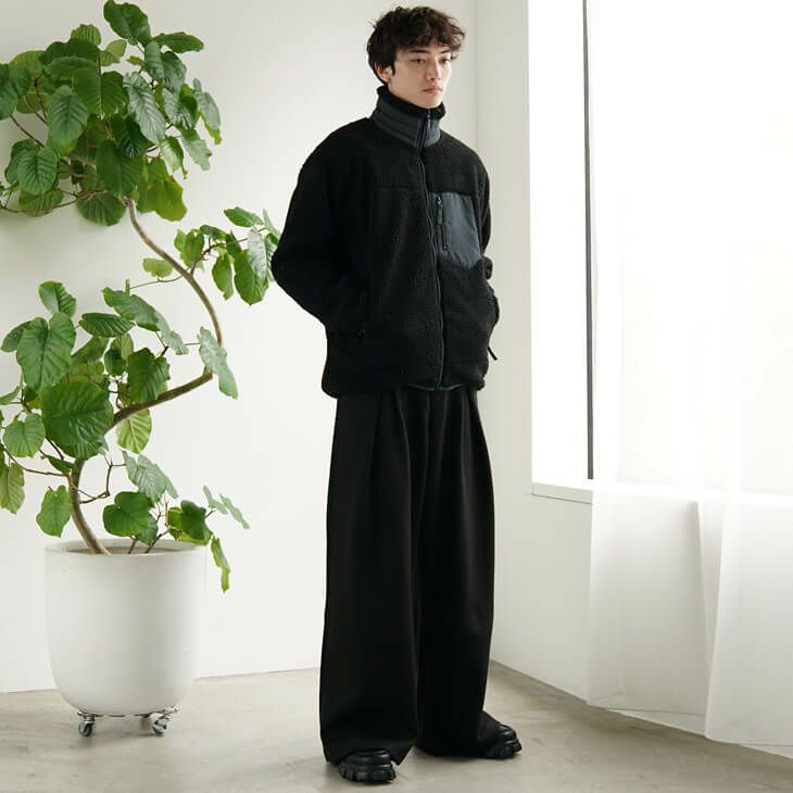 シープボアジップアップブルゾン *