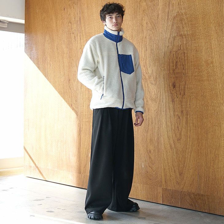 シープボアジップアップブルゾン *