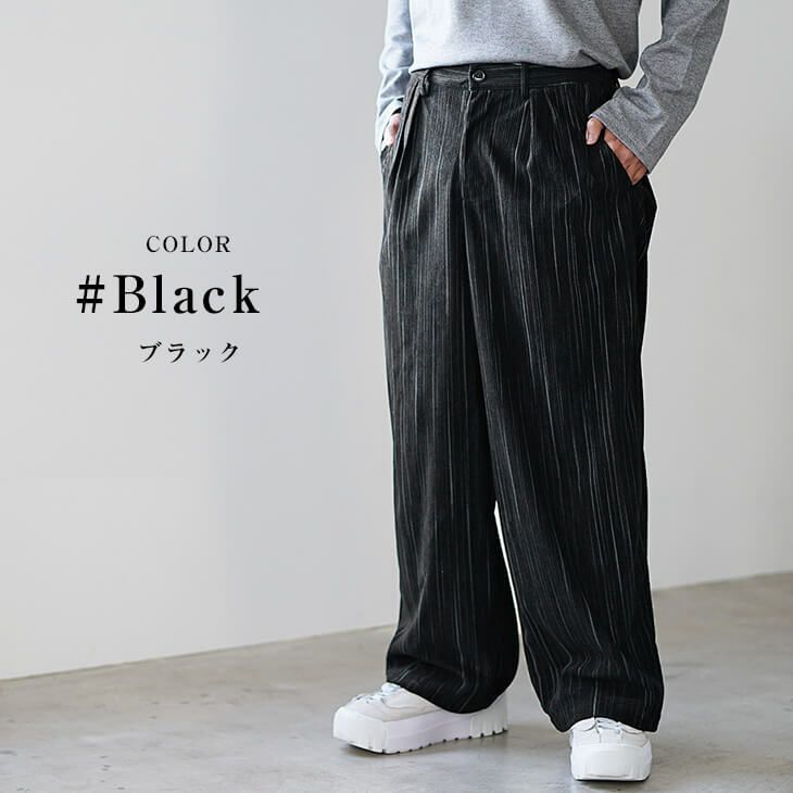 kolor カラー コーデュロイワイドパンツ ネイビー
