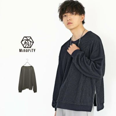 サイドジップシアーカットソー