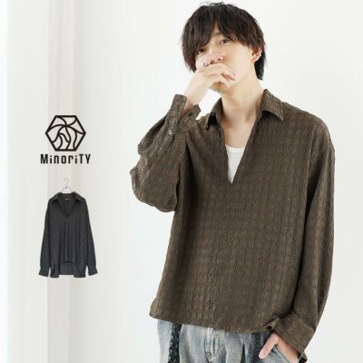 【送料無料】シアーチェックスキッパーポロシャツ