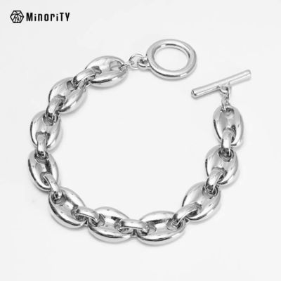 ヘビーリンクブロックチェーンブレスレット