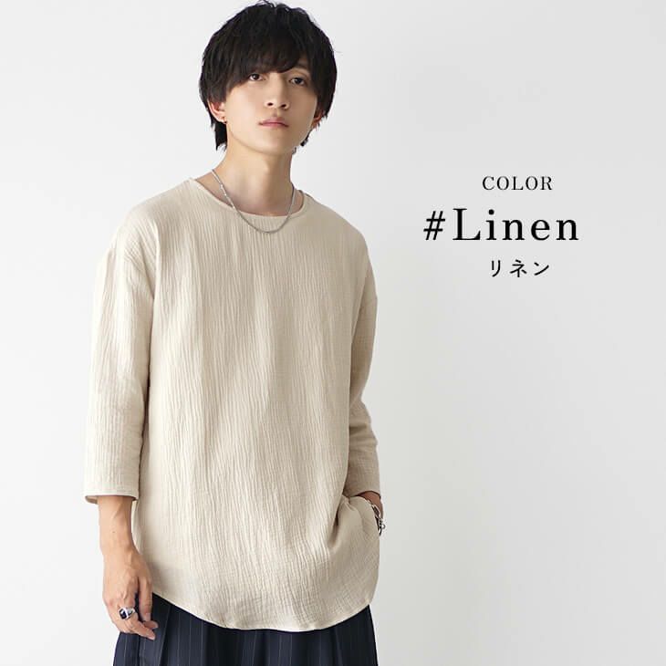 リネン Tシャツ δ リネン100Tシャツ＜ドレープ＞2（Tシャツ/カットソー）｜D